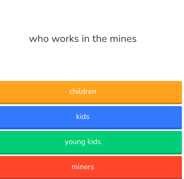 who works in the mines? who works in the mines?