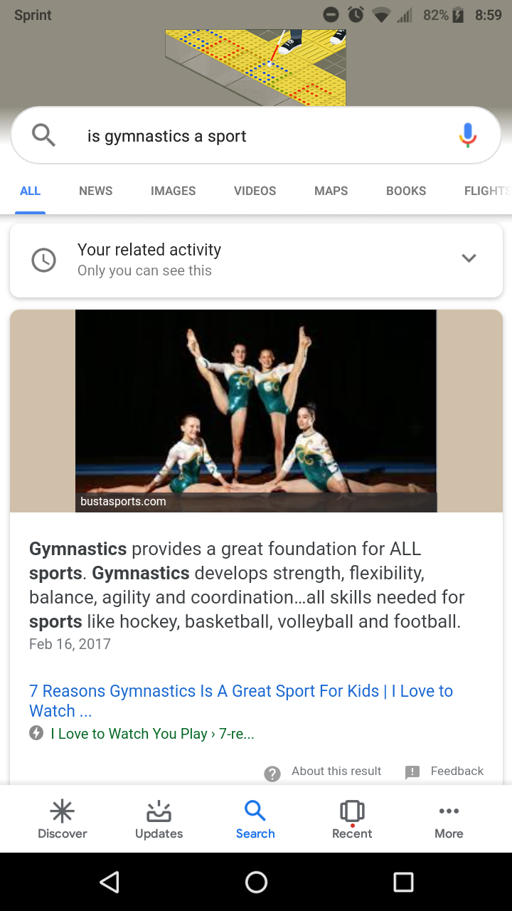 Do you think gymnastics is a sport?