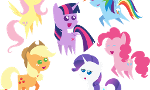 Favourite mane six pony? (I picked the scariest pics ever...)