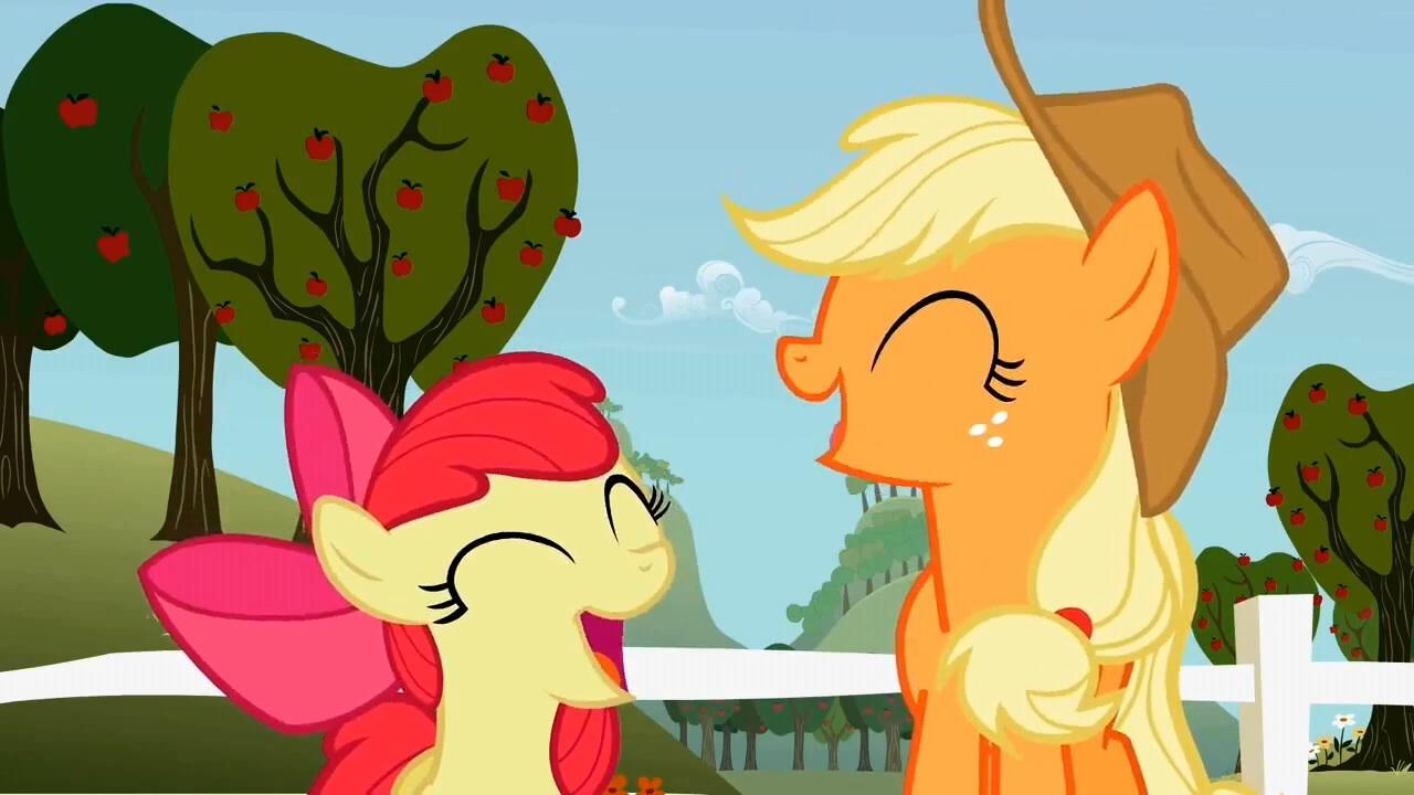 Applejack and Applebloom Applejack and Applebloom