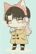 Levi In The Cold With Cat Headphone