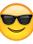 Sunglasses emoji