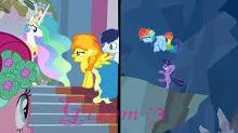rainbow dash (good) vs spitfire (evil)