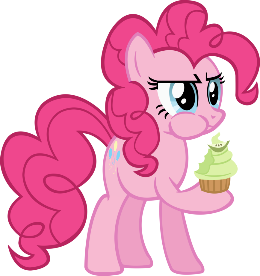 pinkie pie and her cupcake