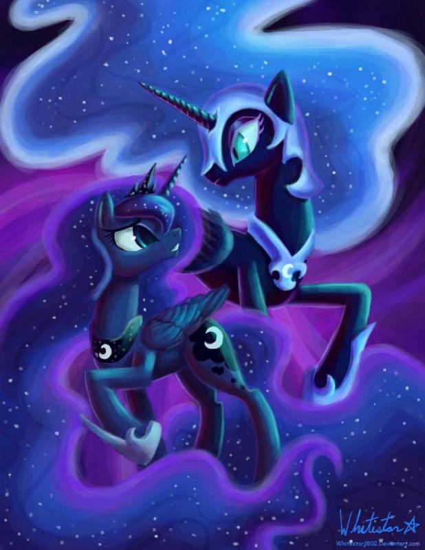 Nightmare moon & Luna