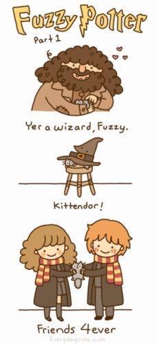 Yus... fuzzy potter...