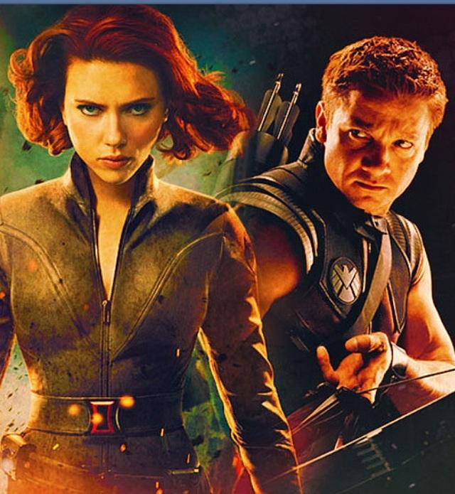 Black widow and hawkeye Black widow and hawkeye