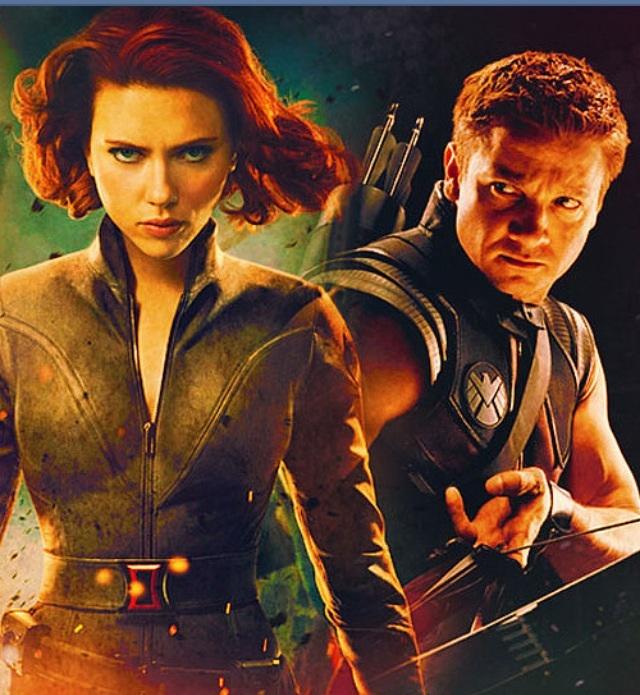 Black widow and hawkeye