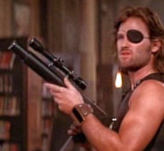 Snake Plisskin (first appearing in Escape from New York then in Escape from L.A.The bruttle hero is portrayed by Kurt Russell)