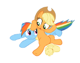 Applejack and Rainbow dash