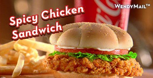Wendy's Spicy Chicken Sandwhich Wendy's Spicy Chicken Sandwhich