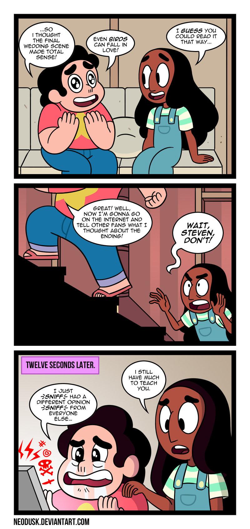 Steven... sometimes you should listen to Connie... Steven... sometimes you should listen to Connie...