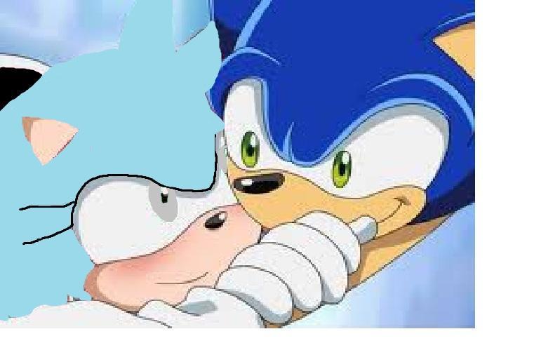 Sapphire x Sonic (Dunno the ship name! :P)