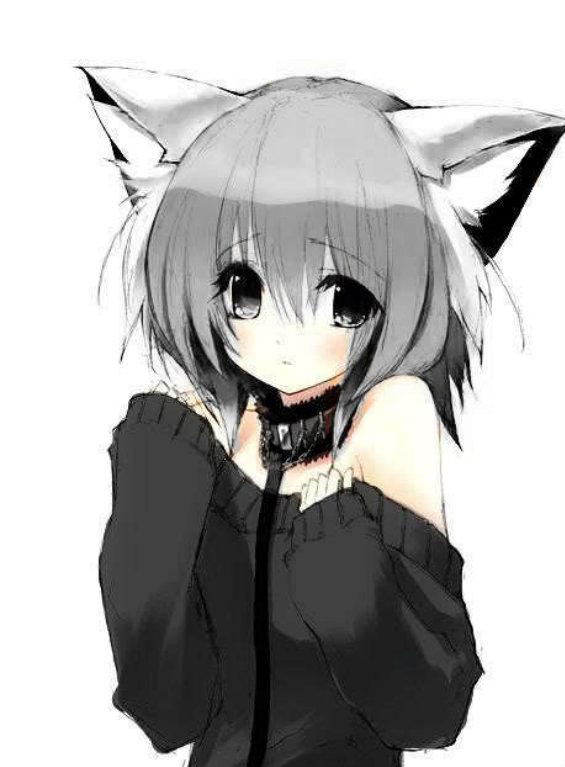 Grey haired Neko