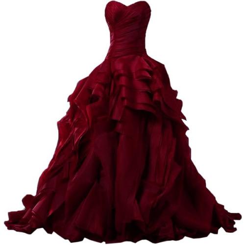 Dark red ruffles Dark red ruffles