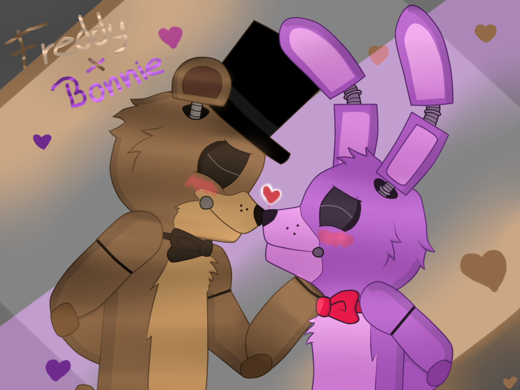 Bonnie x Freddy (i know theyre both male 0-0)