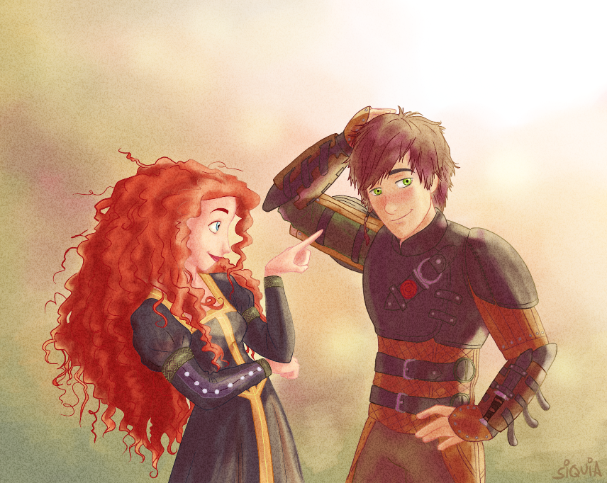 Merida x Hiccup Merida x Hiccup