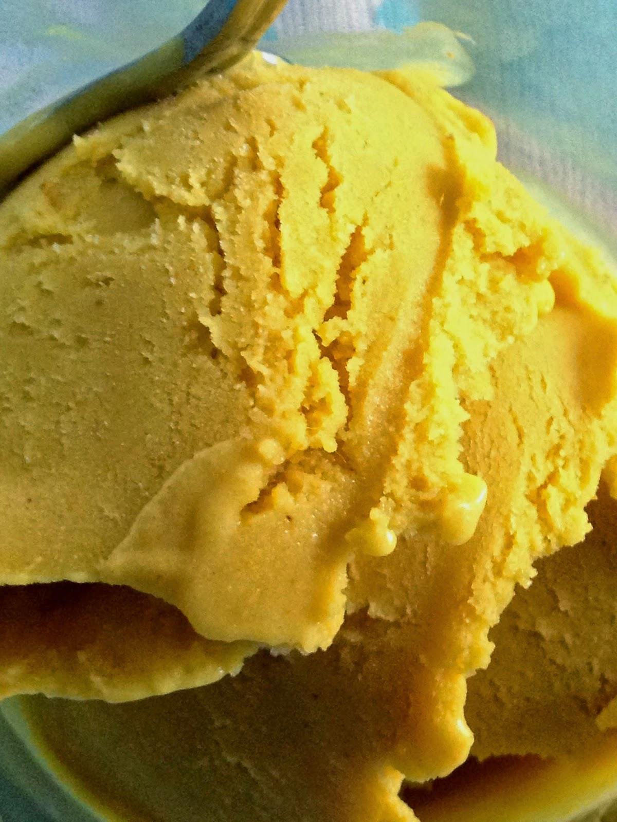 Banana and curry ice cream