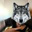 Me with a wolf head