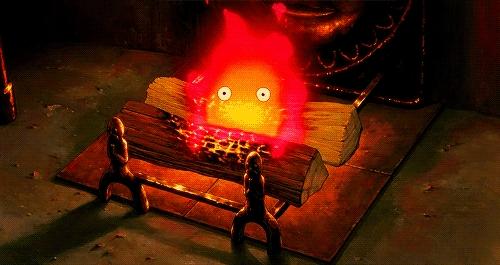 Calcifer from Howl's Moving Castle!