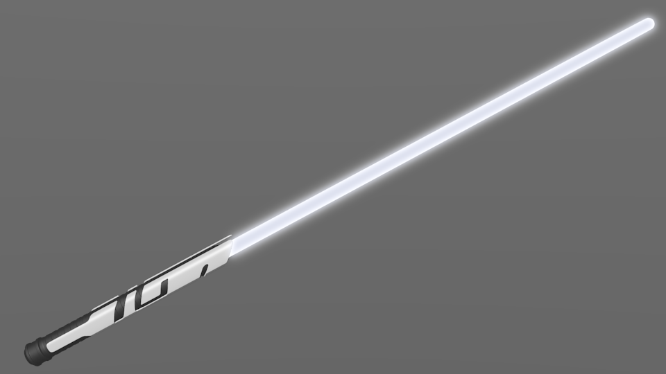 Silver lightsaber Silver lightsaber