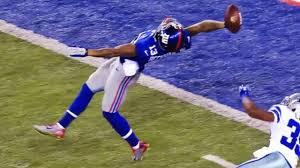 Odell Beckham Jr.s Famous 3 Fingered Snatch While Being Held Odell Beckham Jr.s Famous 3 Fingered Snatch While Being Held