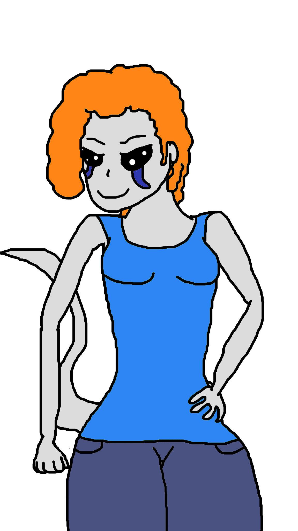 This orange and blue one! This orange and blue one!