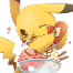 Pikachu: Yummy!