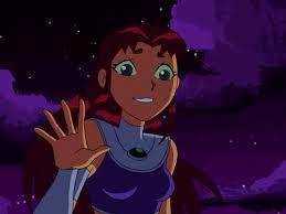 starfire sweet and caring. and from another planet