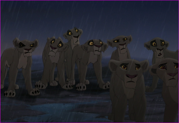 He picked Lions who Simba did not trust/Who were loyal to Scar/Or cubs of Outsiders/Other. He picked Lions who Simba did not trust/Who were loyal to Scar/Or cubs of Outsiders/Other.