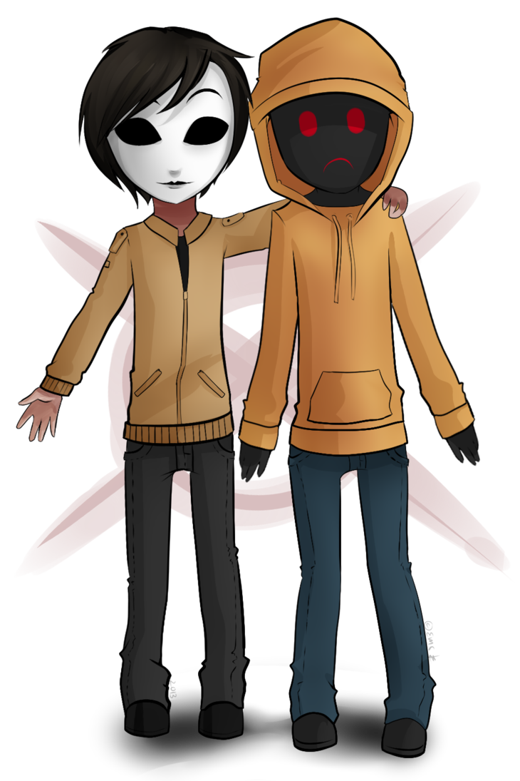 hoodie and masky