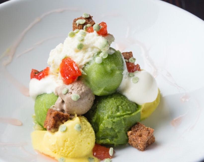 Vegetable ice cream