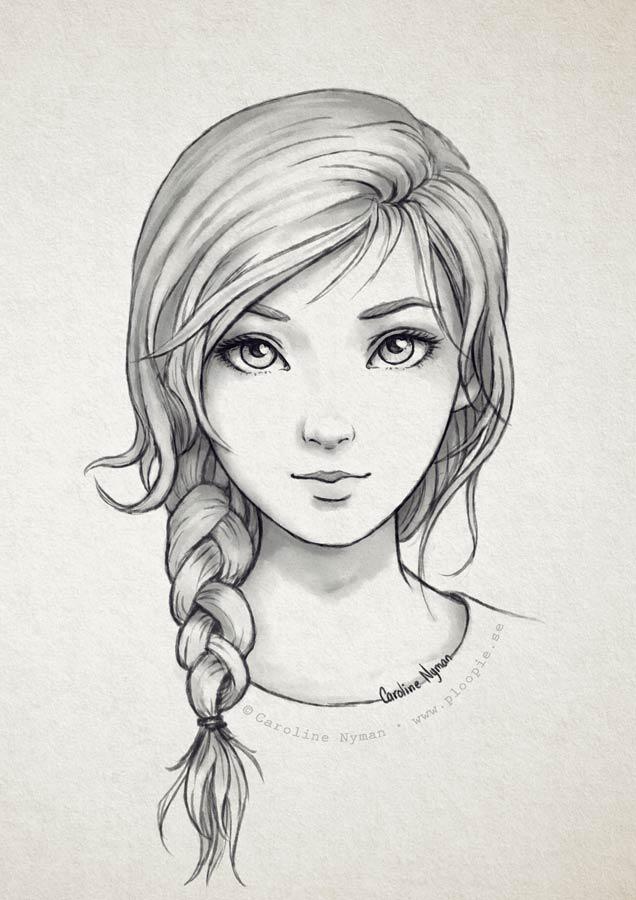 drawing of a girl