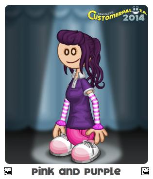 pink and purple