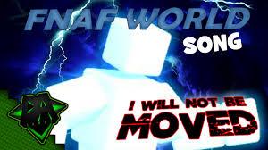 I will not be moved I will not be moved