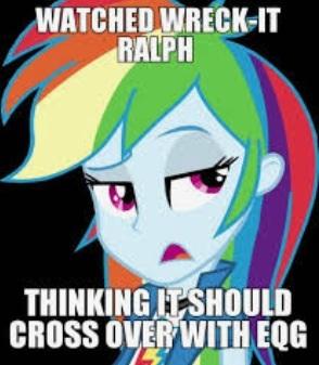 Rainbow's problem with Wreck-it-Ralph Rainbow's problem with Wreck-it-Ralph