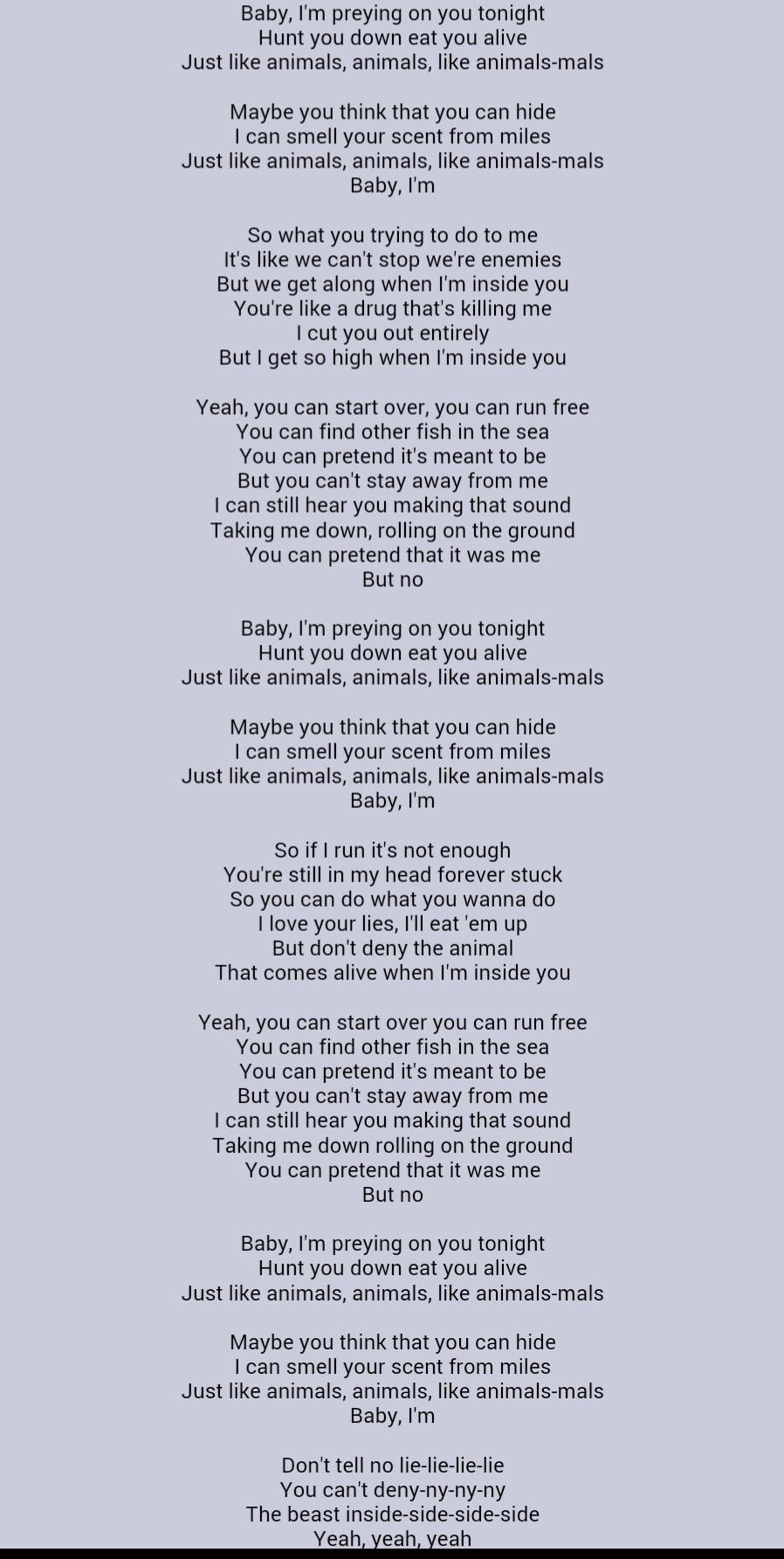 Animals - Maroon 5 Animals - Maroon 5