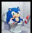 Sonic stuck on the toilet