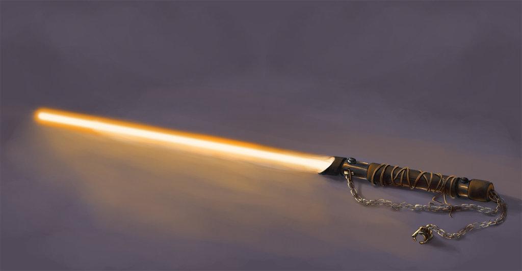 Gold lightsaber Gold lightsaber