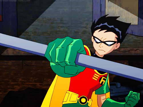 robin leader of the teen titans and has feelings for star