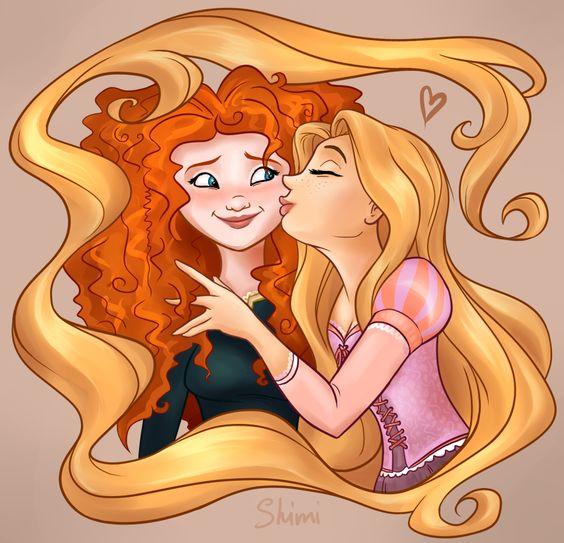 Merida x Rapunzel Merida x Rapunzel