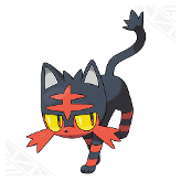 Litten(fire cat) Logical but also passionate, Litten always remains coolheaded and doesn't show its emotions on the surface.