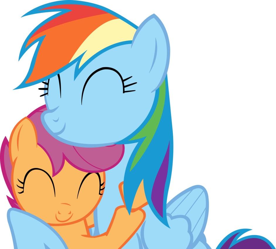 Rainbow Dash and Scootaloo