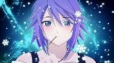 This purple haired girl who has an icy heart and a love for tsukune