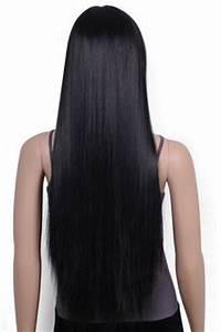 long straight black