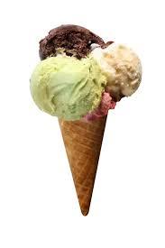 ice cream in cone ice cream in cone