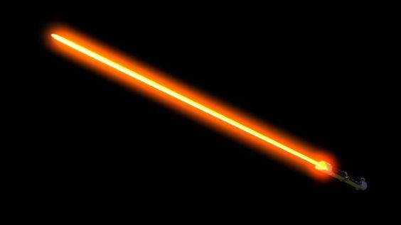 Orange lightsaber Orange lightsaber