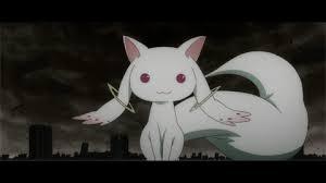 Kyubey- and if you've never seen this anime, don't pick him. HE'S A TRAITOR! Kyubey- and if you've never seen this anime, don't pick him. HE'S A TRAITOR!