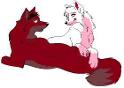 the one with mangle and foxy cuddling
