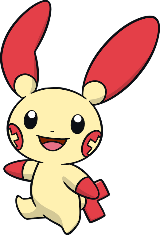 Plusle: No choose me! I'll make you smile!